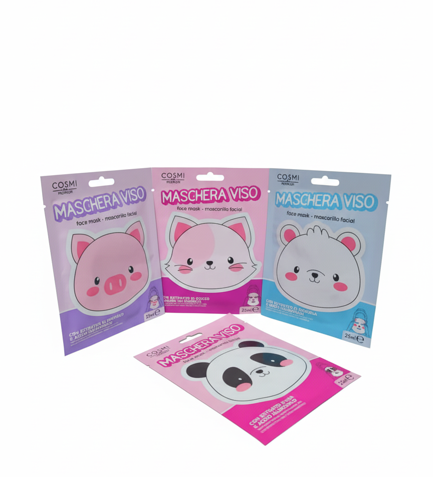 Mascarillas faciales animales COSMI