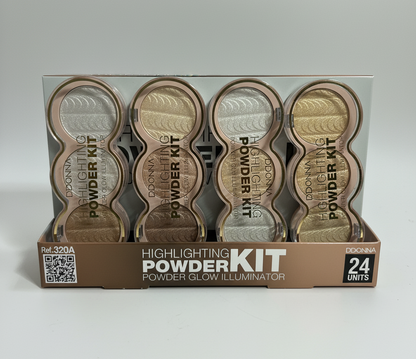 Iluminadores D'DONNA: Highlighting Powder Kit