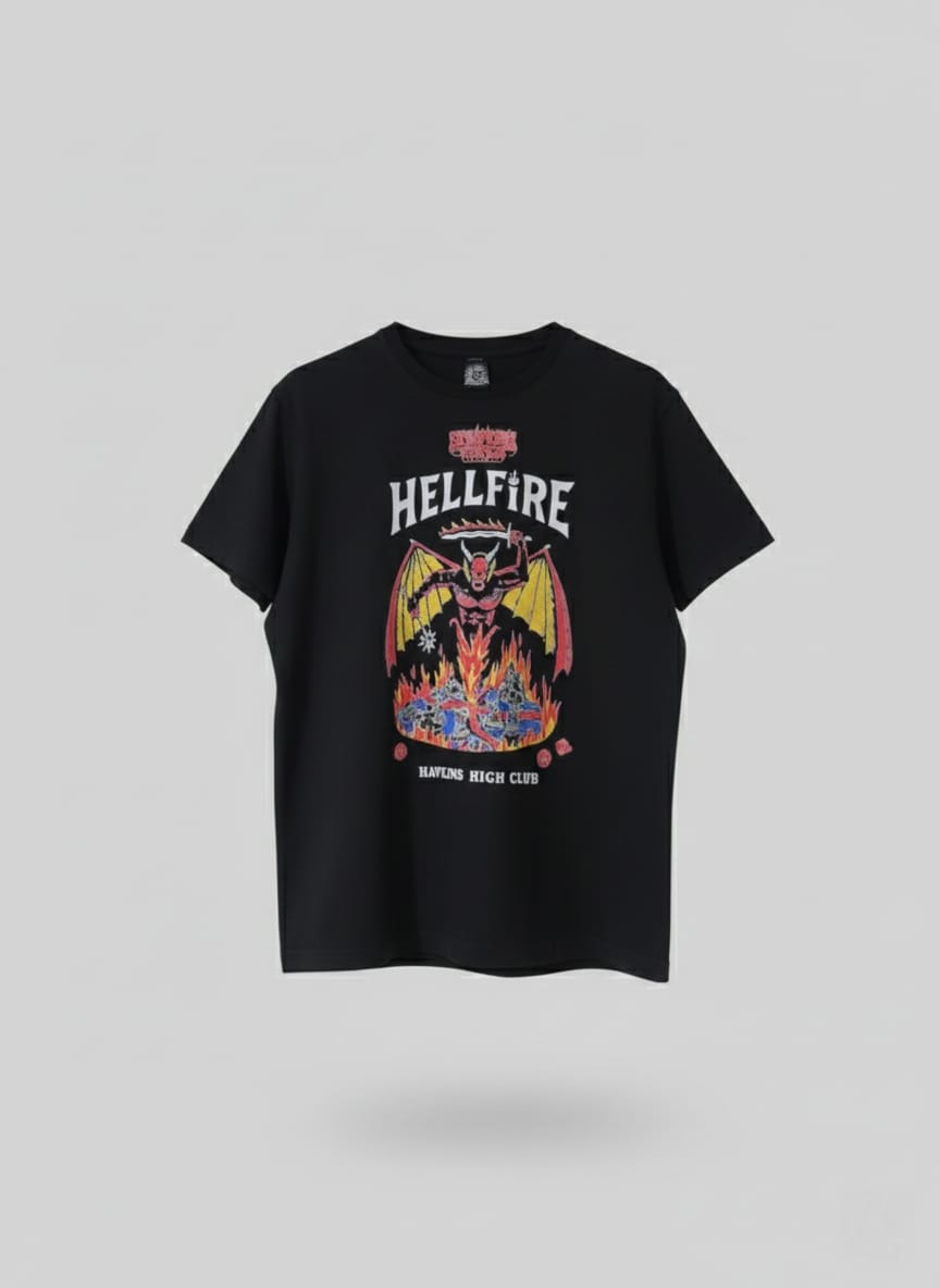 Camiseta Hellfire Stranger Things
